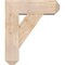Ekena Millwork Traditional Craftsman Smooth Bracket w/ Offset Brace, Douglas Fir, 7 1/2"W x 22"D x 26"H BKT0806X22X26TRA04SDF - alternate 4
